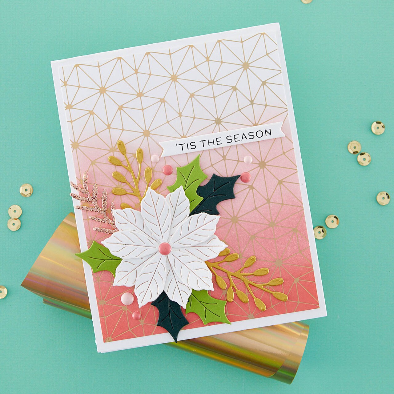 Spellbinders Glimmer Monoline Stars Hot Foil Plate from the Glimmer for the Holidays Collection